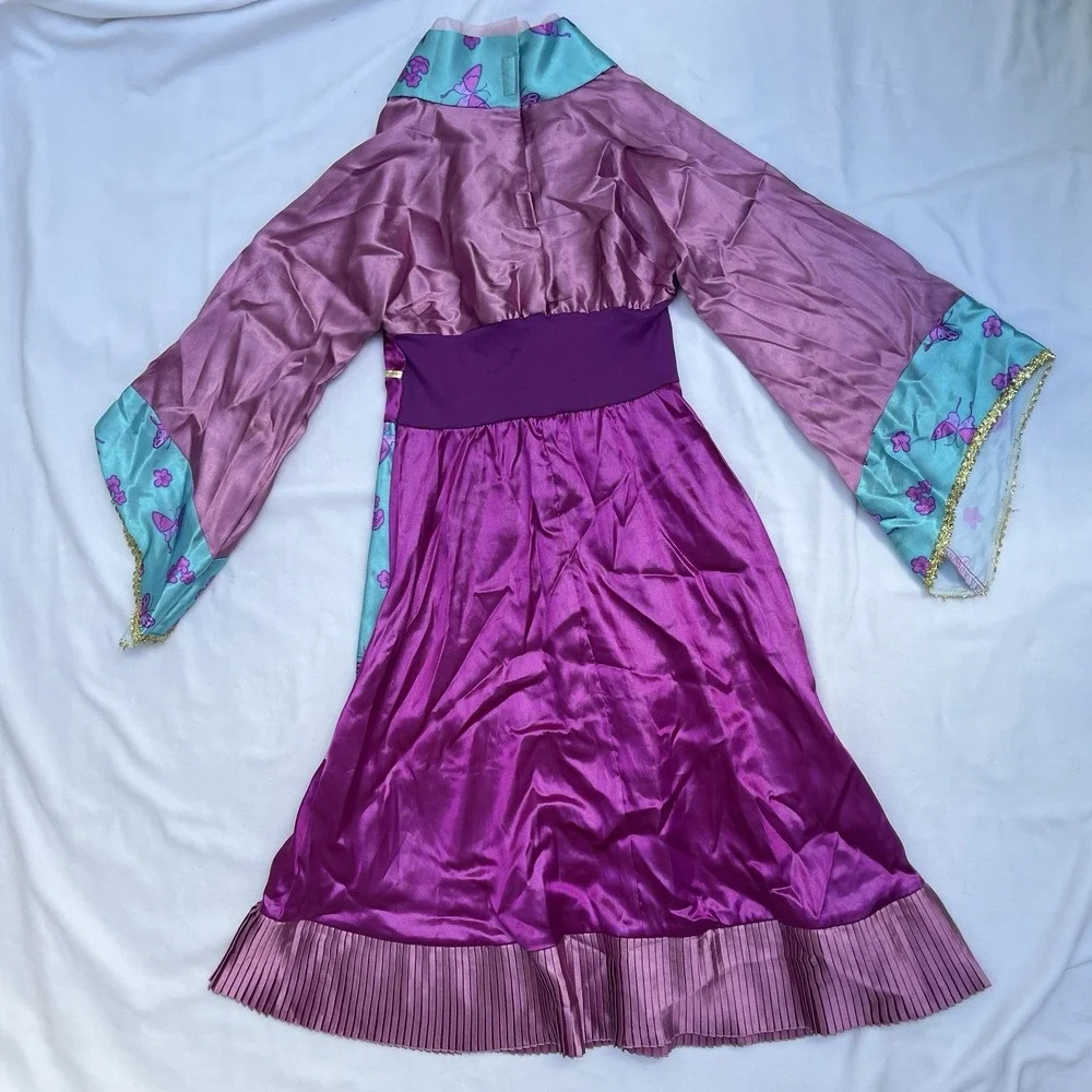 Disney Store Mulan Costume Dress Kids Size 6/6X Halloween Hanfu Princess Y2K era